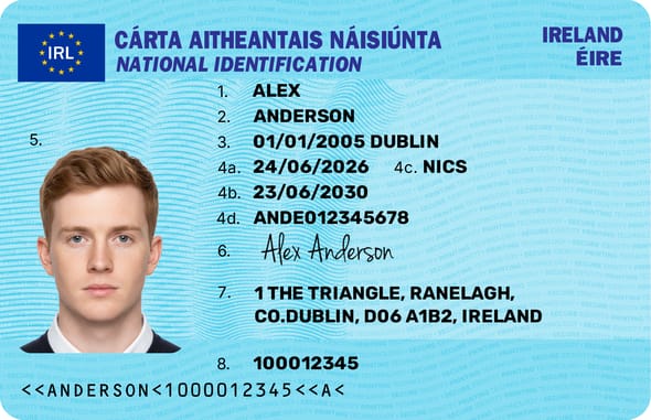 Blue National ID Card