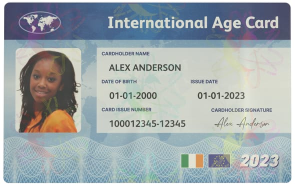 International Age Card