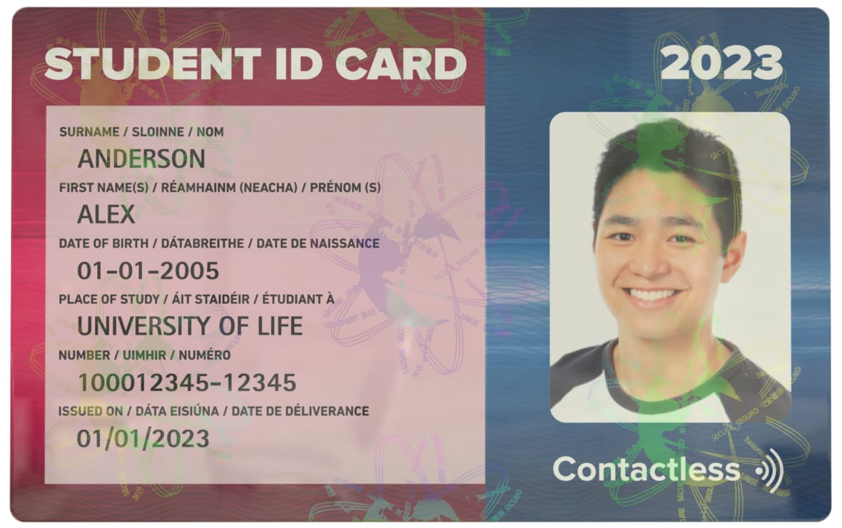 Student ID Card — front view.