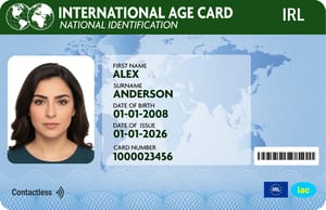 Premium International Age Card